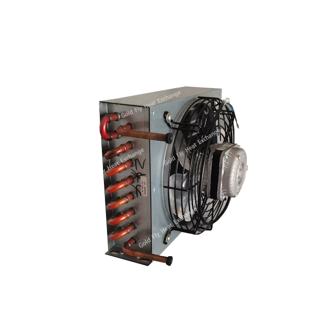 2-vrstni navpični hladilni kondenzator z 8 luknjami in motornim ventilatorjem